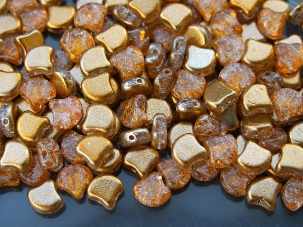 10g Ginko Duo Beads Slushy Orange Michael's UK Jewellery