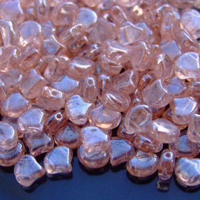 10g Ginko Duo Beads Transparent Rosaline Luster Michael's UK Jewellery