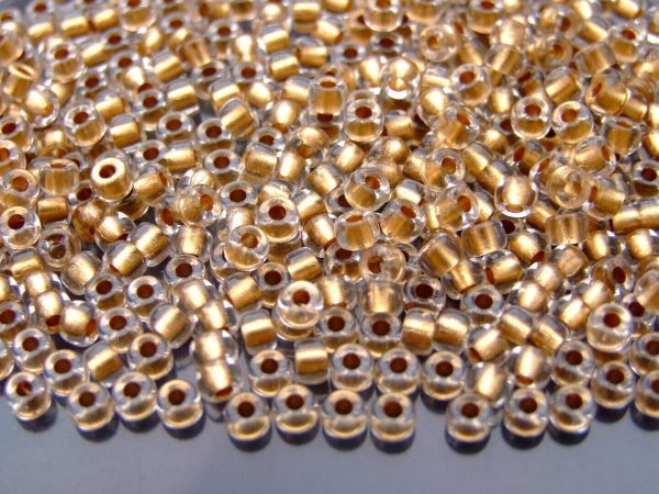 10g Gold Copper Lined Crystal MATUBO Seed Beads 6/0 4mm Michael's UK Jewellery