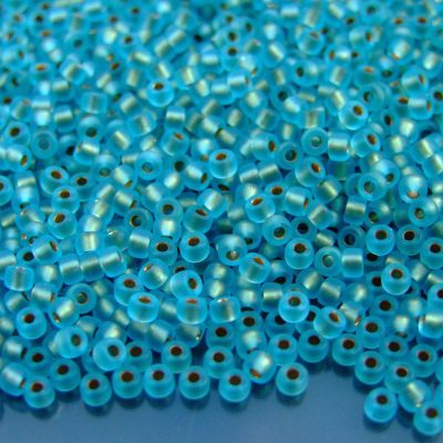 10g Ice Lined Aquamarine Bronze MATUBO Seed Beads 8/0 3mm Michael's UK Jewellery
