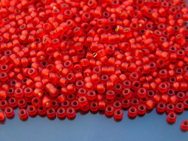 10g Ice Lined Siam Ruby Bronze MATUBO Seed Beads 8/0 3mm Michael's UK Jewellery