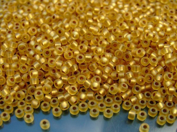 10g Ice Lined Topaz Bronze MATUBO Seed Beads 8/0 3mm Michael's UK Jewellery