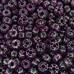 10g Ionic Jet/Pink MATUBO Seed Beads 2/0 6mm Michael's UK Jewellery