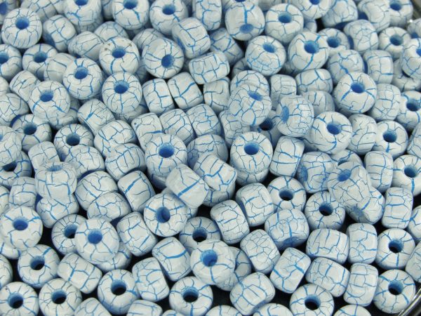 10g Ionic White/Blue MATUBO Seed Beads 2/0 6mm Michael's UK Jewellery