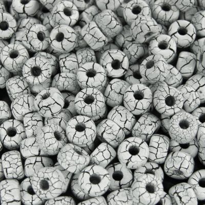 10g Ionic White/Jet MATUBO Seed Beads 2/0 6mm Michael's UK Jewellery