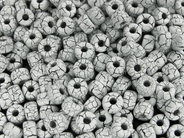 10g Ionic White/Jet MATUBO Seed Beads 2/0 6mm Michael's UK Jewellery