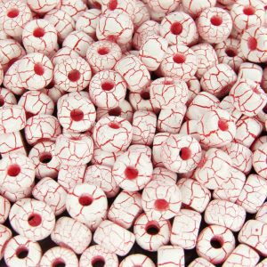 10g Ionic White/Red MATUBO Seed Beads 2/0 6mm Michael's UK Jewellery