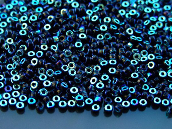 10g Jet Full AB MATUBO Seed Beads 8/0 3mm Michael's UK Jewellery