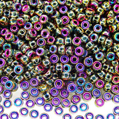 10g Jet Full Vitrail MATUBO Seed Beads 6/0 4mm Michael's UK Jewellery