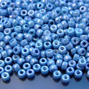 10g Luster Metallic Blue MATUBO Seed Beads 6/0 4mm Michael's UK Jewellery