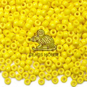 MATUBO™ Seed Beads 6/0 Opaque Yellow 4mm beads mouse