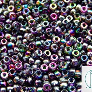 10g Magic Line Violet Grey Matubo Seed Beads 6/0 4mm Michael's UK Jewellery
