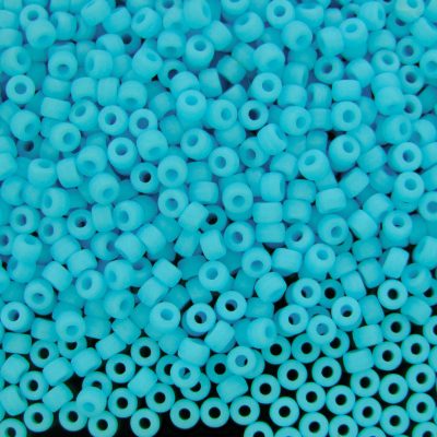 10g Matte Blue Turquoise MATUBO Seed Beads 8/0 3mm Michael's UK Jewellery