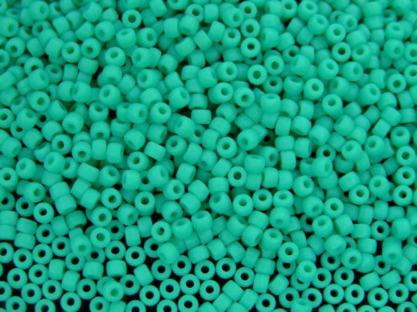 10g Matte Green Turquoise MATUBO Seed Beads 8/0 3mm Michael's UK Jewellery