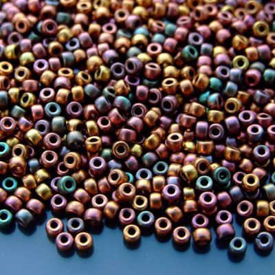 10g Matte Metallic Bronze Iris Violet Rainbow MATUBO Seed Beads 8/0 3mm Michael's UK Jewellery
