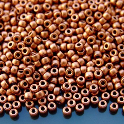 10g Matte Metallic Copper MATUBO Seed Beads 8/0 3mm Michael's UK Jewellery