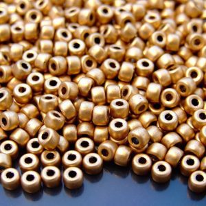 10g Matte Metallic Flax MATUBO Seed Beads 6/0 4mm Michael's UK Jewellery