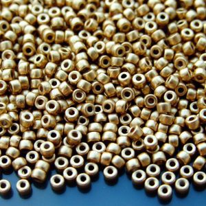 10g Matte Metallic Flax MATUBO Seed Beads 8/0 3mm Michael's UK Jewellery