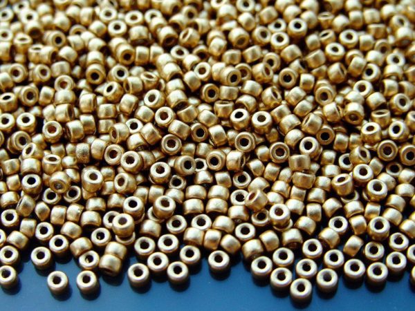 10g Matte Metallic Flax MATUBO Seed Beads 8/0 3mm Michael's UK Jewellery