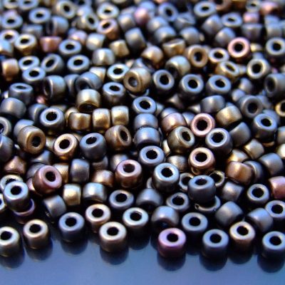 10g Matte Metallic Leather MATUBO Seed Beads 6/0 4mm Michael's UK Jewellery