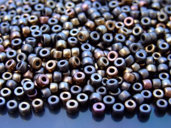 10g Matte Metallic Leather MATUBO Seed Beads 6/0 4mm Michael's UK Jewellery
