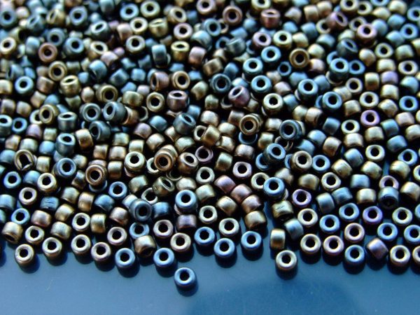 10g Matte Metallic Leather MATUBO Seed Beads 8/0 3mm Michael's UK Jewellery