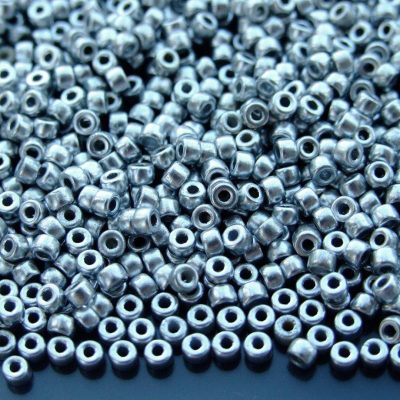 10g Matte Metallic Silver MATUBO Seed Beads 8/0 3mm Michael's UK Jewellery