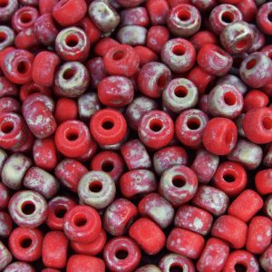 10g Matte Opaque Red Rembrandt MATUBO Seed Beads 2/0 6mm Michael's UK Jewellery