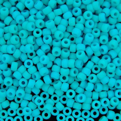 10g Matte Turquoise Dark Blue MATUBO Seed Beads 8/0 3mm Michael's UK Jewellery