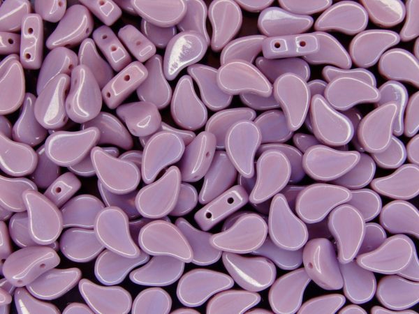 10g Matubo Paisley Duo FlatDuo Beads 2 Hole Beads Opaque Violet Michael's UK Jewellery
