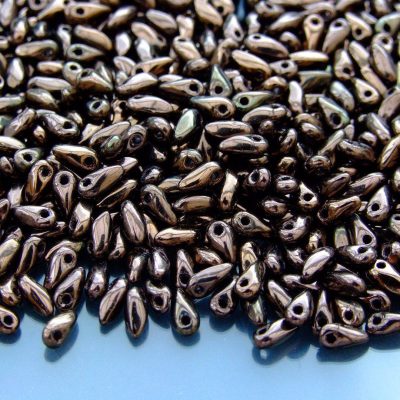 10g Mini Dagger Beads Dark Bronze 2.5x6mm beads mouse
