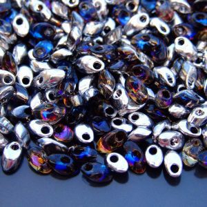 10g Miyuki Long Magatama 4x7mm Beads Crystal Heliotrope Michael's UK Jewellery