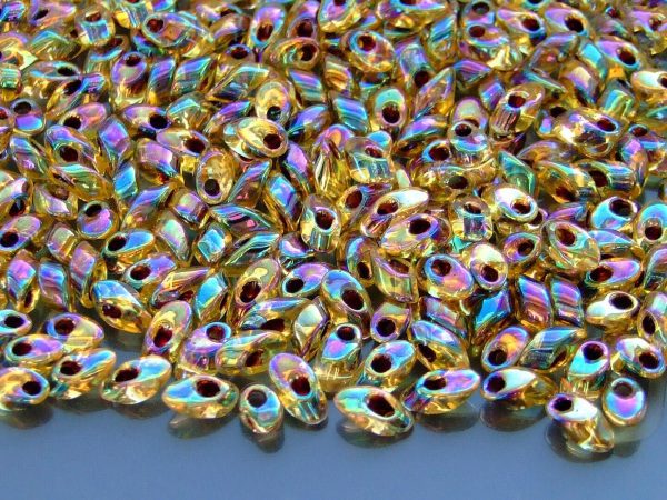 10g Miyuki Long Magatama 4x7mm Beads Garnet Lined Transparent Light Topaz Michael's UK Jewellery