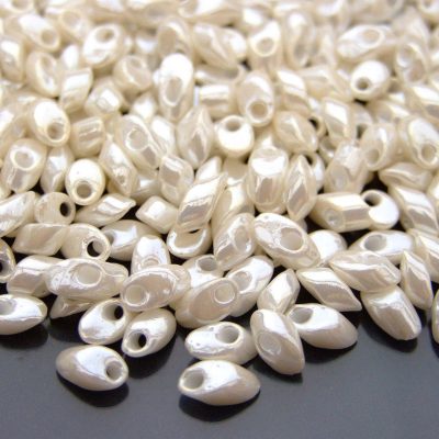10g Miyuki Long Magatama 4x7mm Beads Ivory Ceylon Michael's UK Jewellery