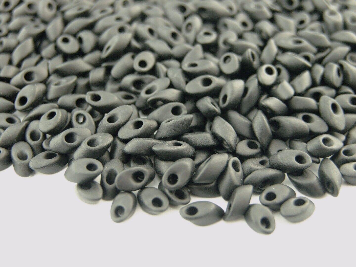 10g Miyuki Long Magatama 4x7mm Beads Matte Black Michael's UK Jewellery