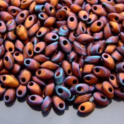 10g Miyuki Long Magatama 4x7mm Beads Matte Metallic Dark Raspberry Michael's UK Jewellery