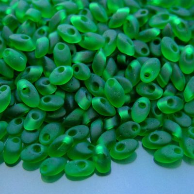 10g Miyuki Long Magatama 4x7mm Beads Matte Transparent Green Michael's UK Jewellery