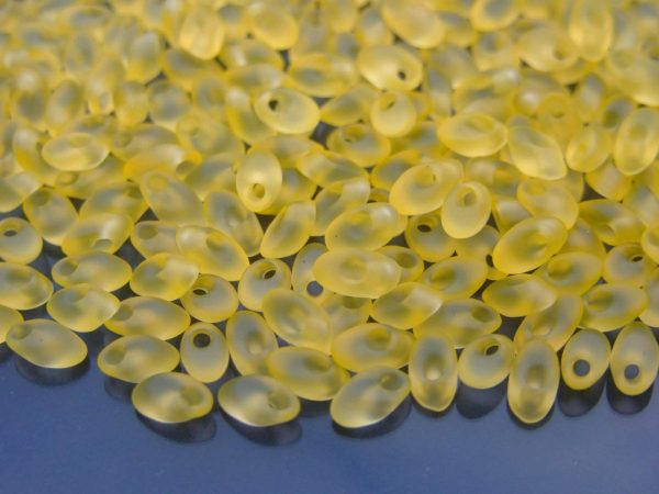 10g Miyuki Long Magatama 4x7mm Beads Matte Transparent Pale Yellow Michael's UK Jewellery