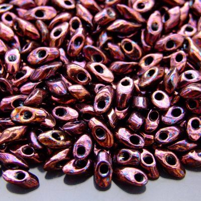 10g Miyuki Long Magatama 4x7mm Beads Metallic Dark Raspberry Michael's UK Jewellery