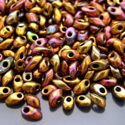 10g Miyuki Long Magatama 4x7mm Beads Metallic Iris Gold Michael's UK Jewellery