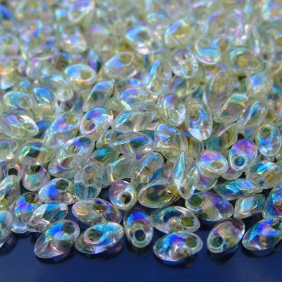 10g Miyuki Long Magatama 4x7mm Beads Pale Yellow Lined Crystal AB Michael's UK Jewellery