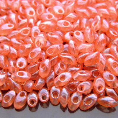 10g Miyuki Long Magatama 4x7mm Beads Peach Transparent Michael's UK Jewellery
