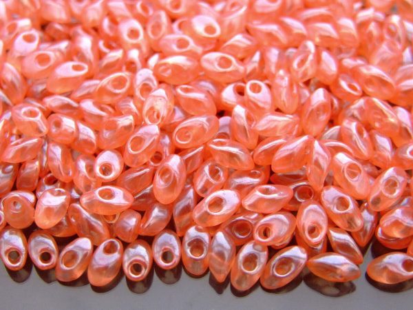 10g Miyuki Long Magatama 4x7mm Beads Peach Transparent Michael's UK Jewellery