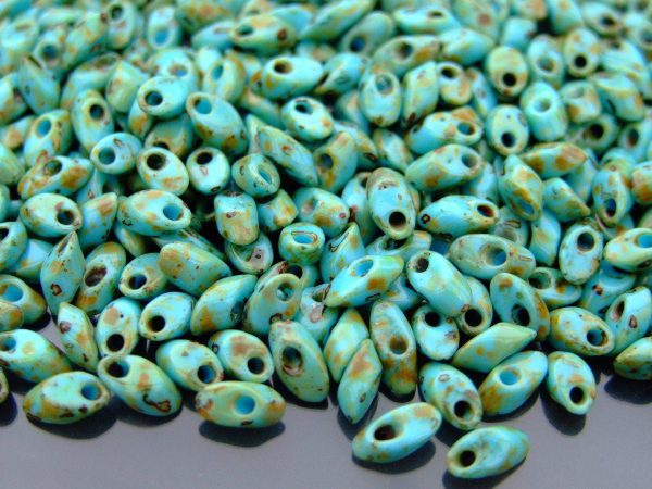 10g Miyuki Long Magatama 4x7mm Beads Seafoam Green Picasso Michael's UK Jewellery