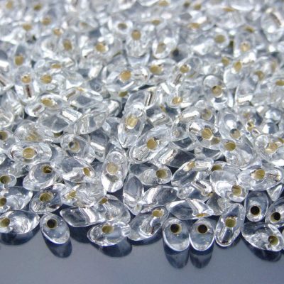 10g Miyuki Long Magatama 4x7mm Beads Silver Lined Crystal Michael's UK Jewellery