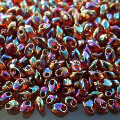 10g Miyuki Long Magatama 4x7mm Beads Transparent Topaz AB Michael's UK Jewellery