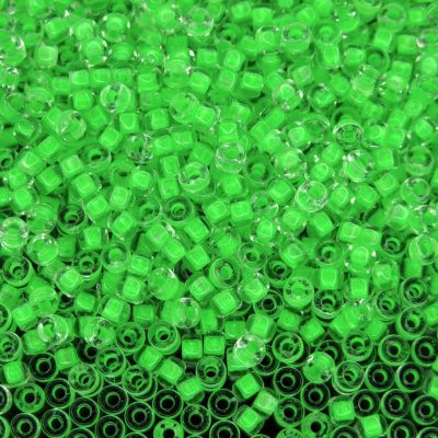 10g Neon Green Lined MATUBO Seed Beads 8/0 3mm Michael's UK Jewellery