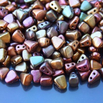 10g Nib-Bit Beads 6x5mm Matte Metallic Gold Copper Iris Michael's UK Jewellery