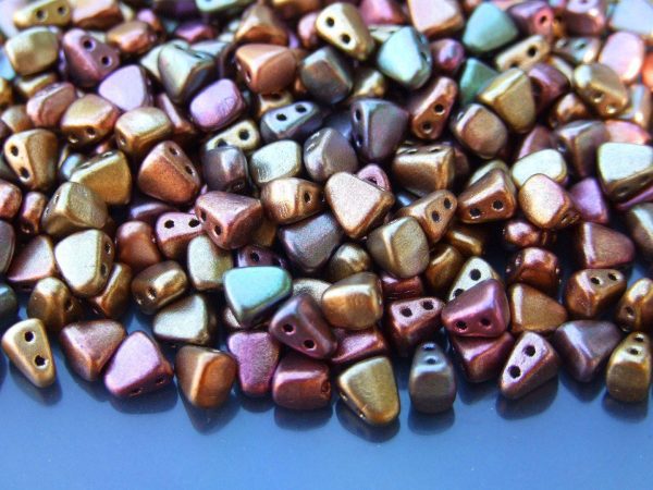 10g Nib-Bit Beads 6x5mm Matte Metallic Gold Copper Iris Michael's UK Jewellery