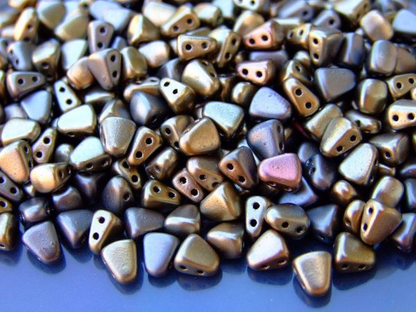 10g Nib-Bit Beads 6x5mm Matte Metallic Leather Michael's UK Jewellery